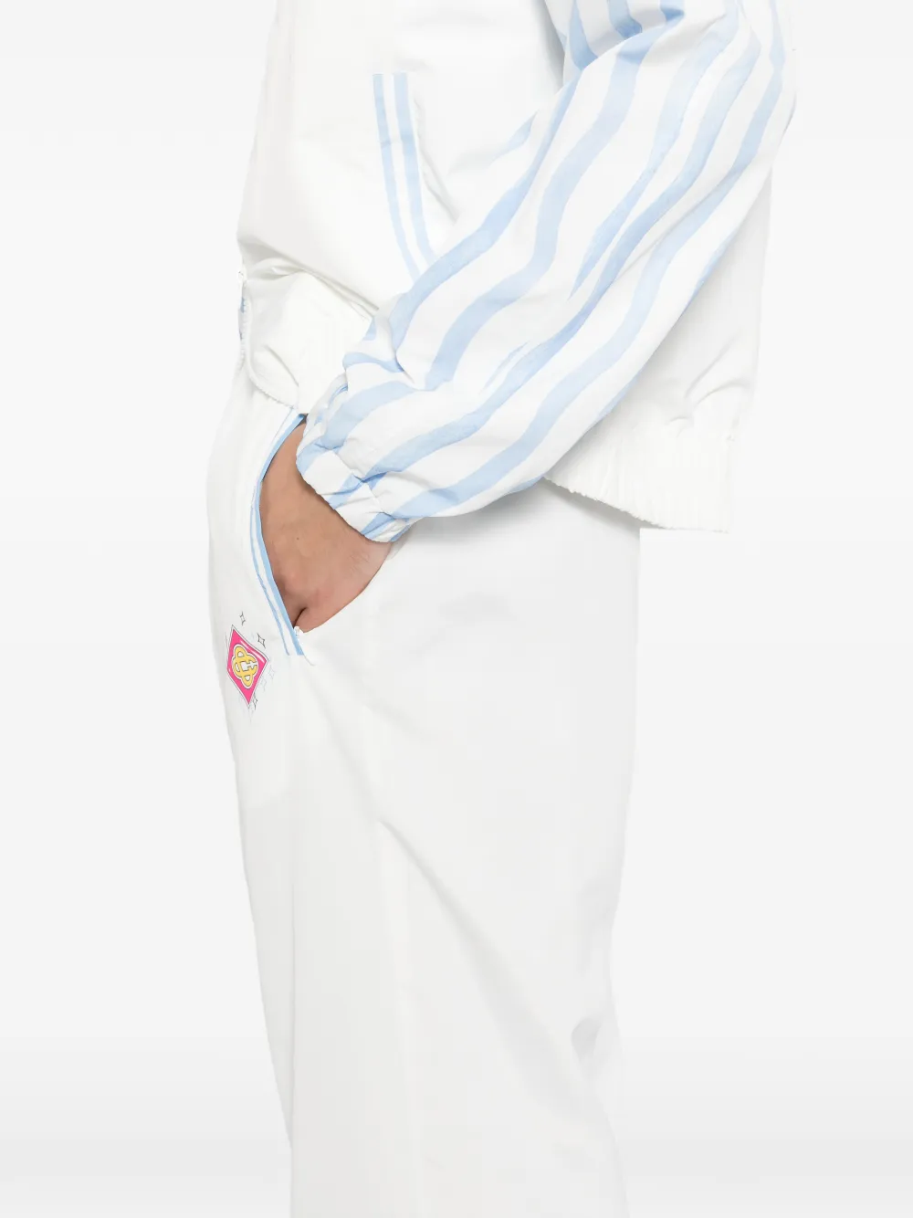 Casablanca Taffeta broek Wit