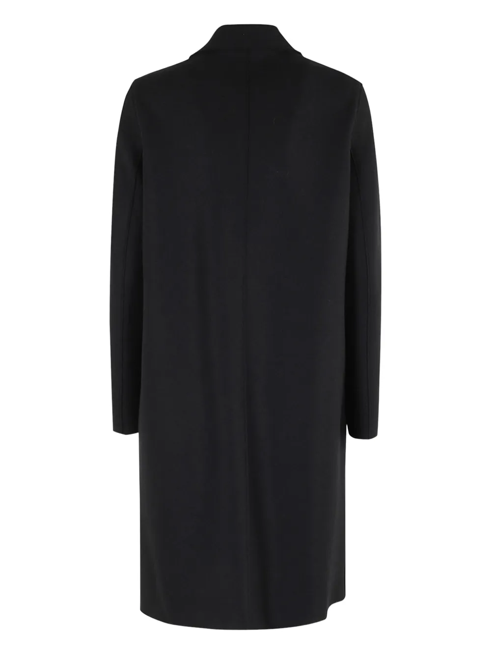 Harris Wharf London Virgin Wool Single-breasted Coat In Black