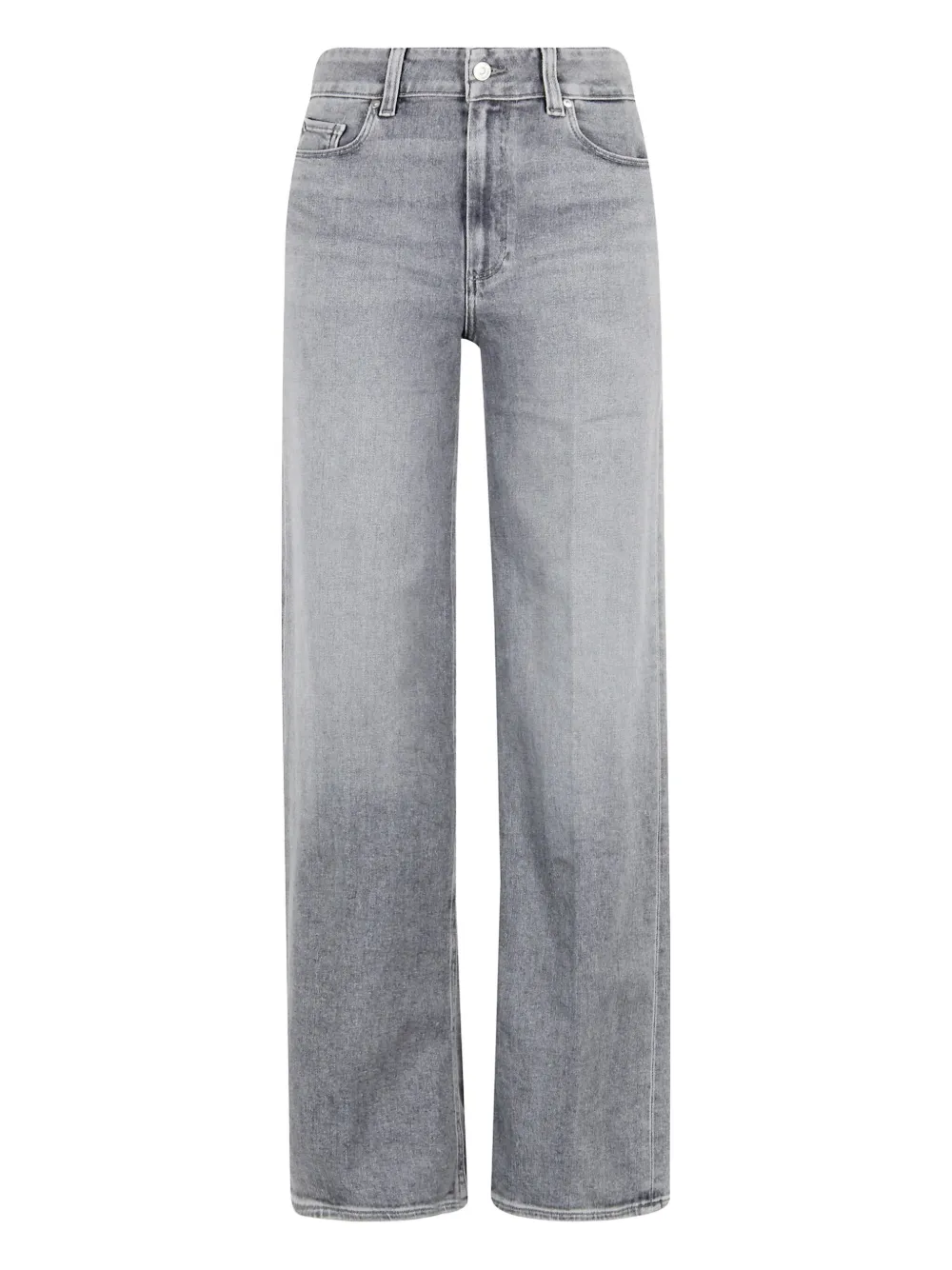 Paige Belt-loops Jeans In Gray