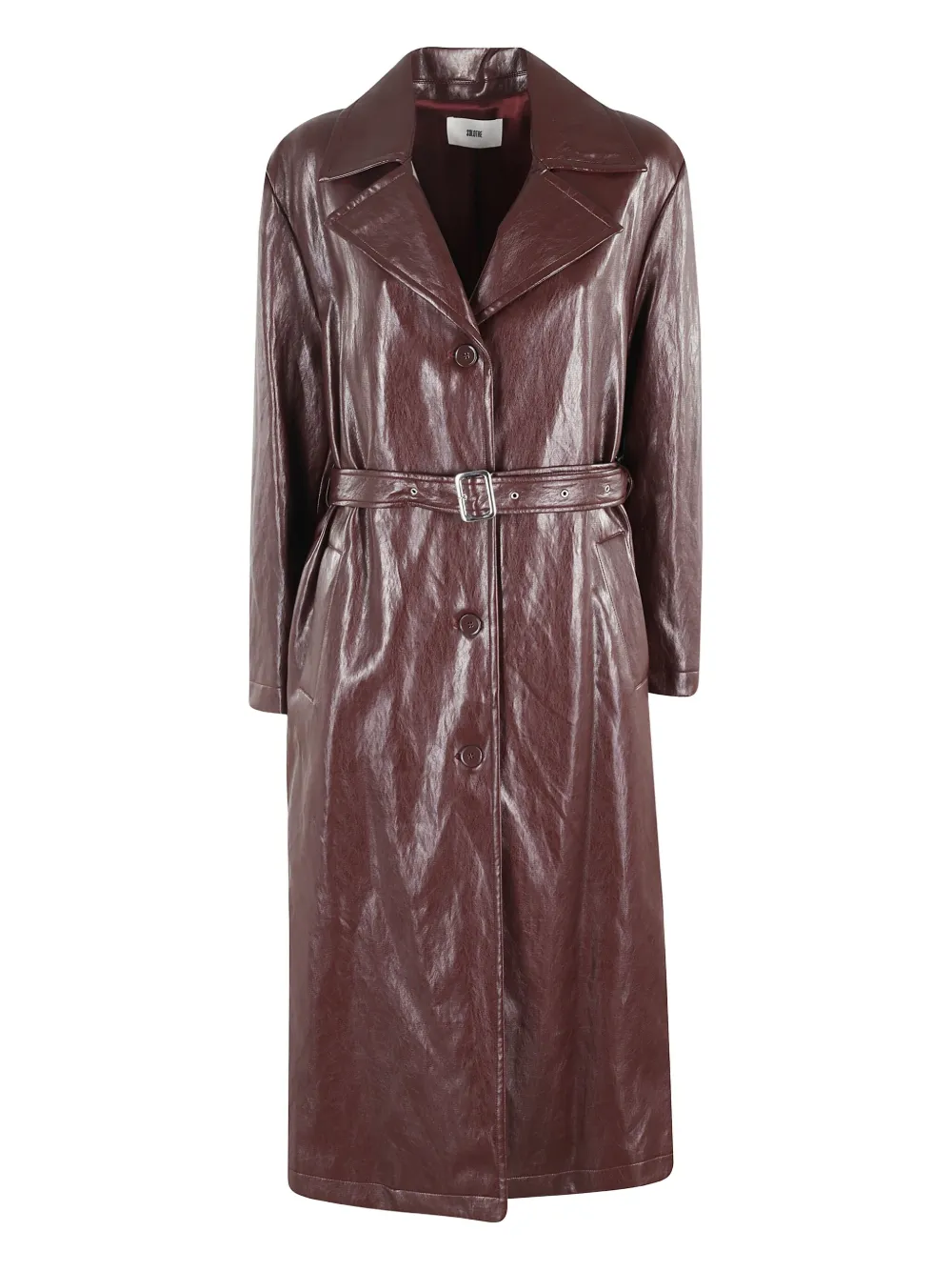 SOLOTRE belted jacket | Brown | Image 1