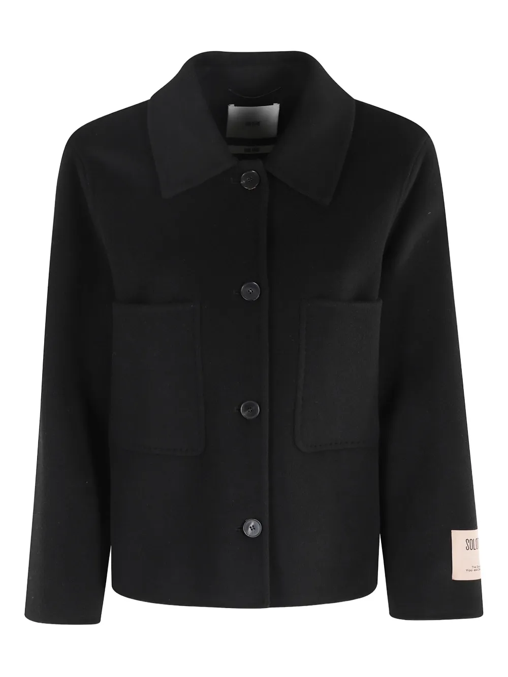 SOLOTRE button patch-pocket jacket | Black | Image 1