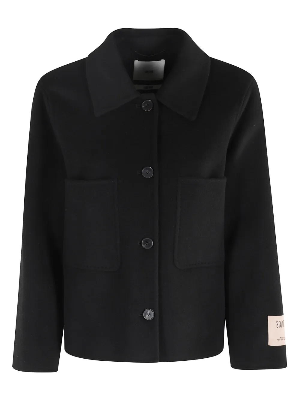 SOLOTRE button patch-pocket jacket | Black | Image 1