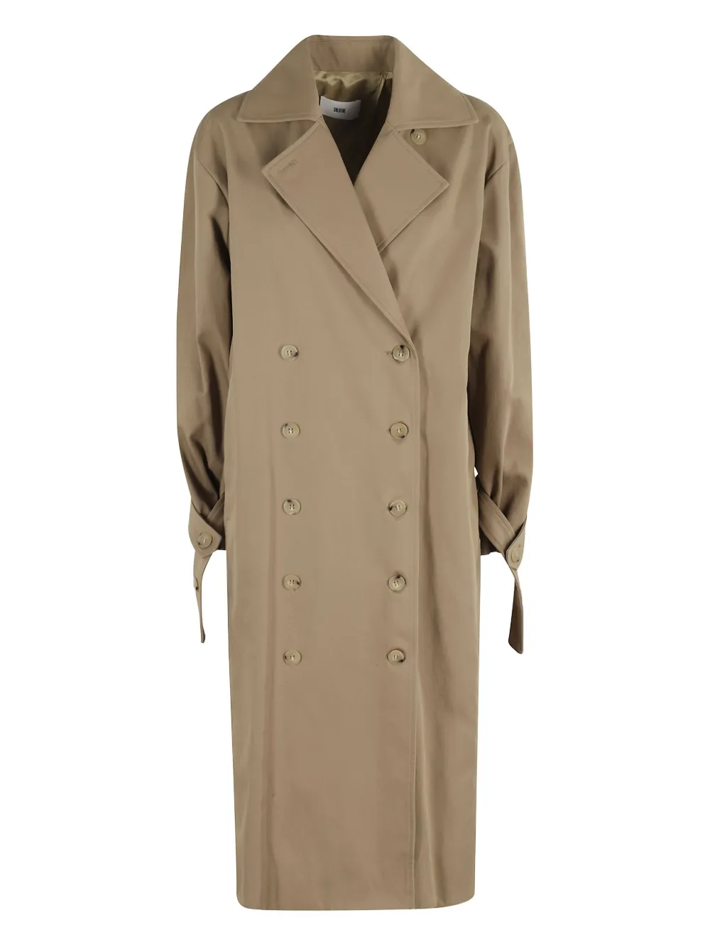 SOLOTRE double-breasted coat | Neutrals | Image 1