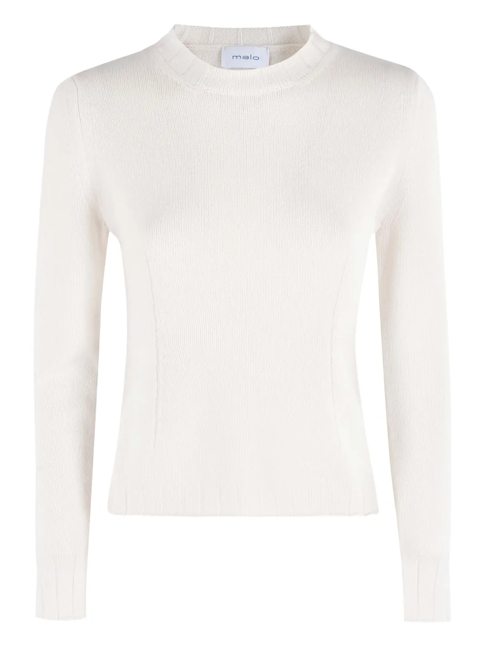 Malo Crew-neck Sweater In White