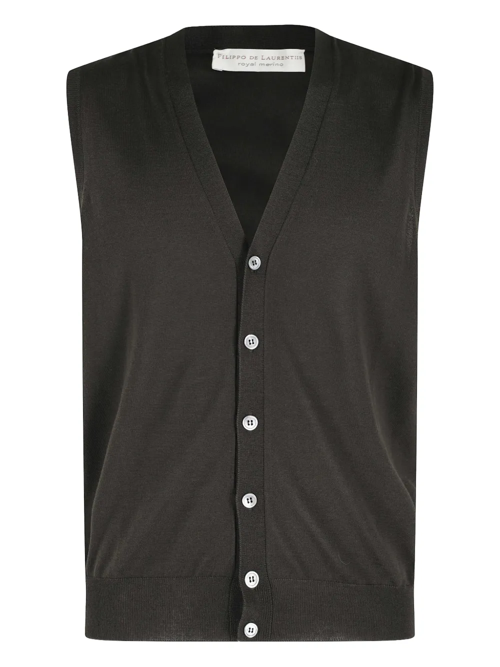 Filippo De Laurentiis buttoned gilet | Green | Image 1