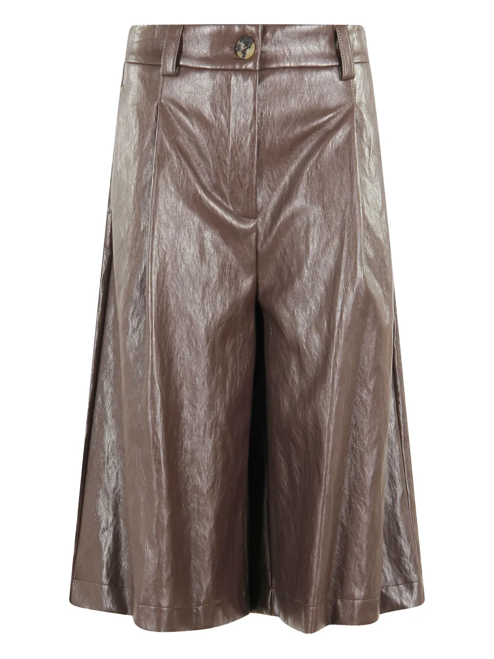 SOLOTRE button culottes | Brown | Image 1