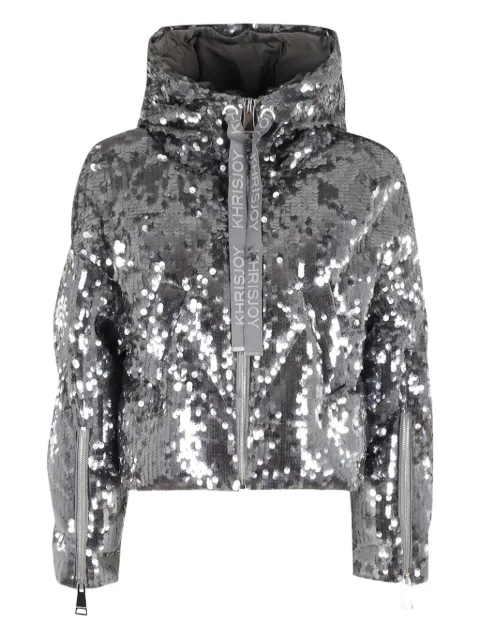 Khrisjoy sequin-embellished puffer jacket