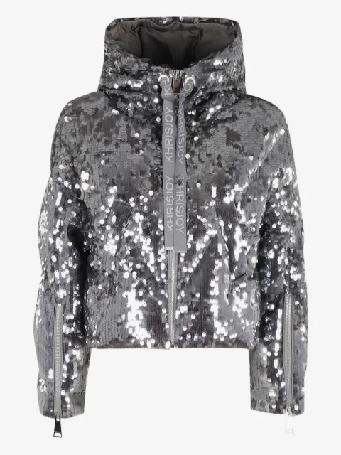 Khrisjoy Steppjacke mit Pailletten