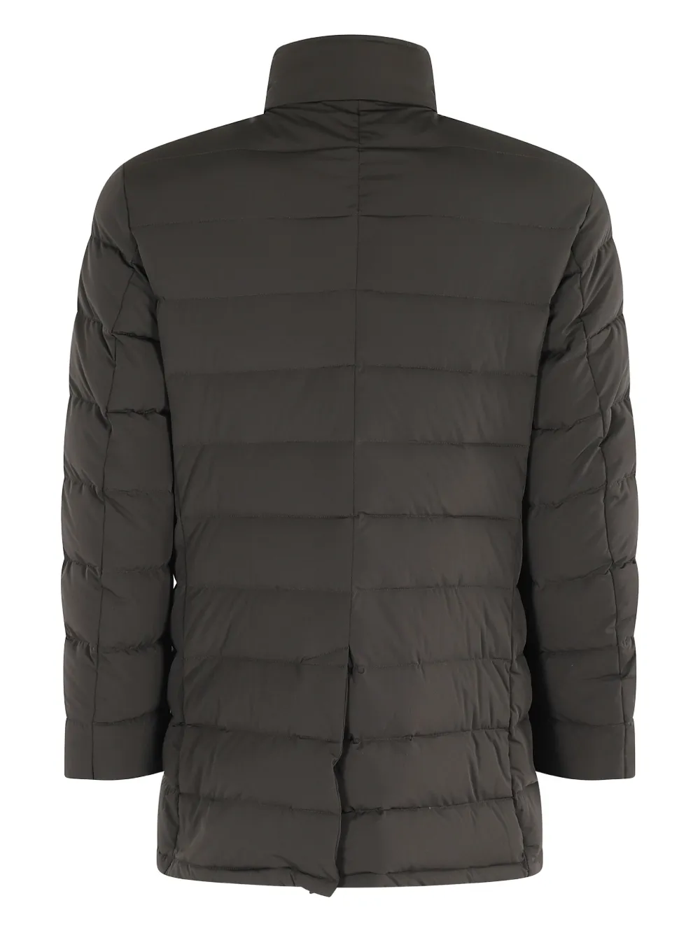 Moorer Calegari-KN quilted button coat - Bruin