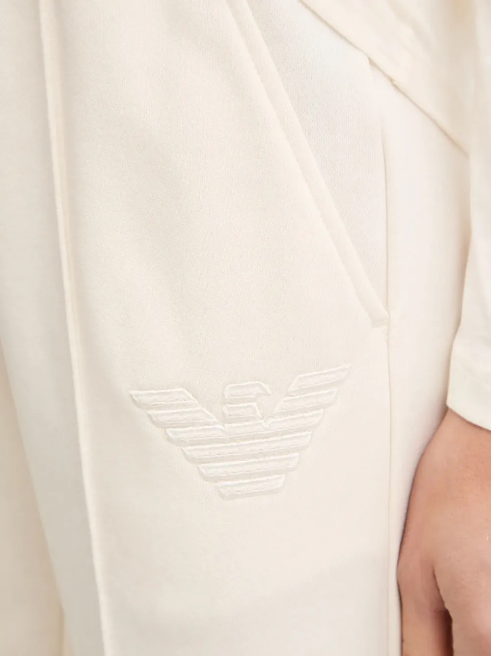 Emporio Armani Trainingsbroek met verhoogde zoom Beige