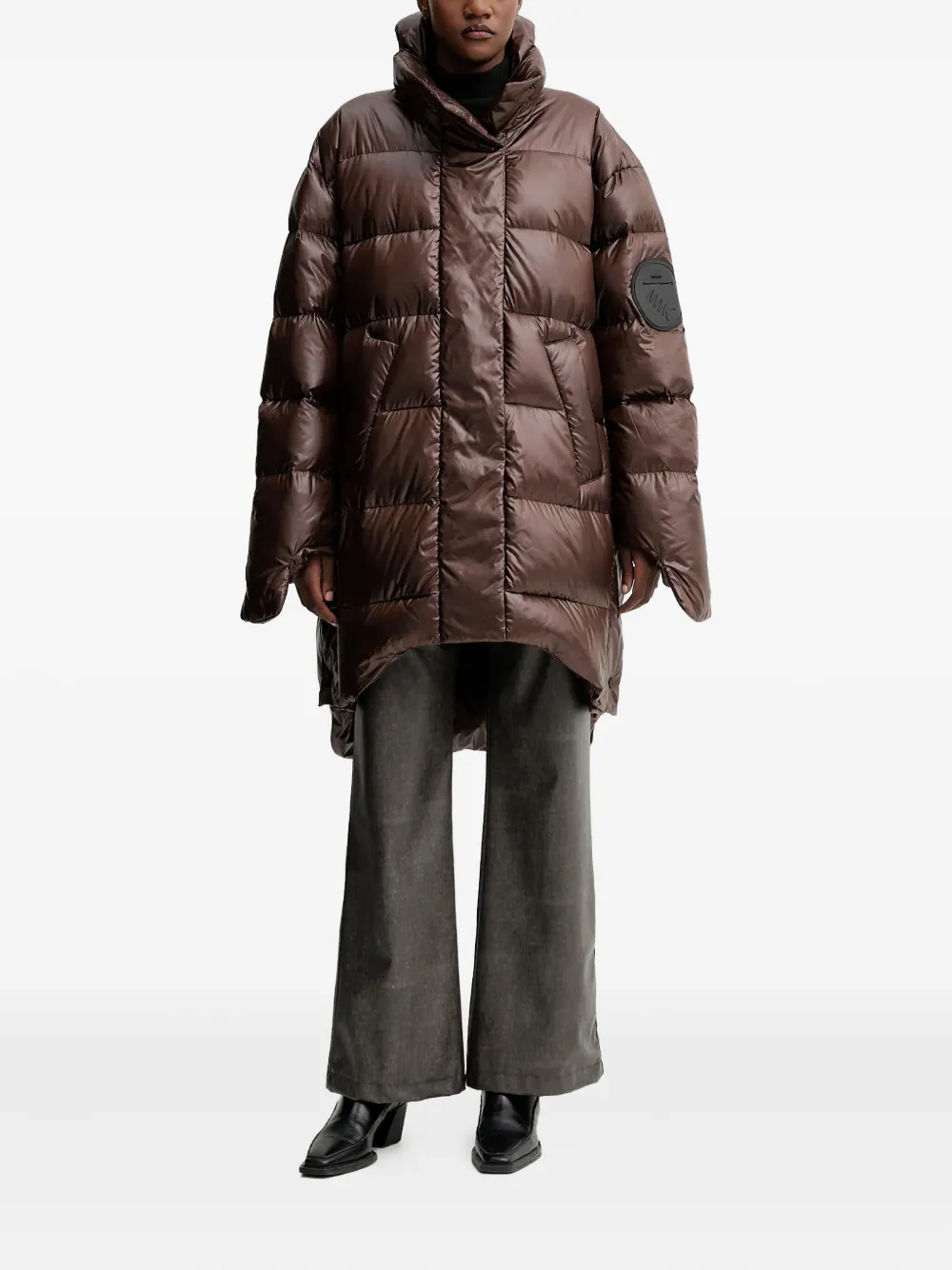 Mmc Studio Kare Puffer Coat In Brown