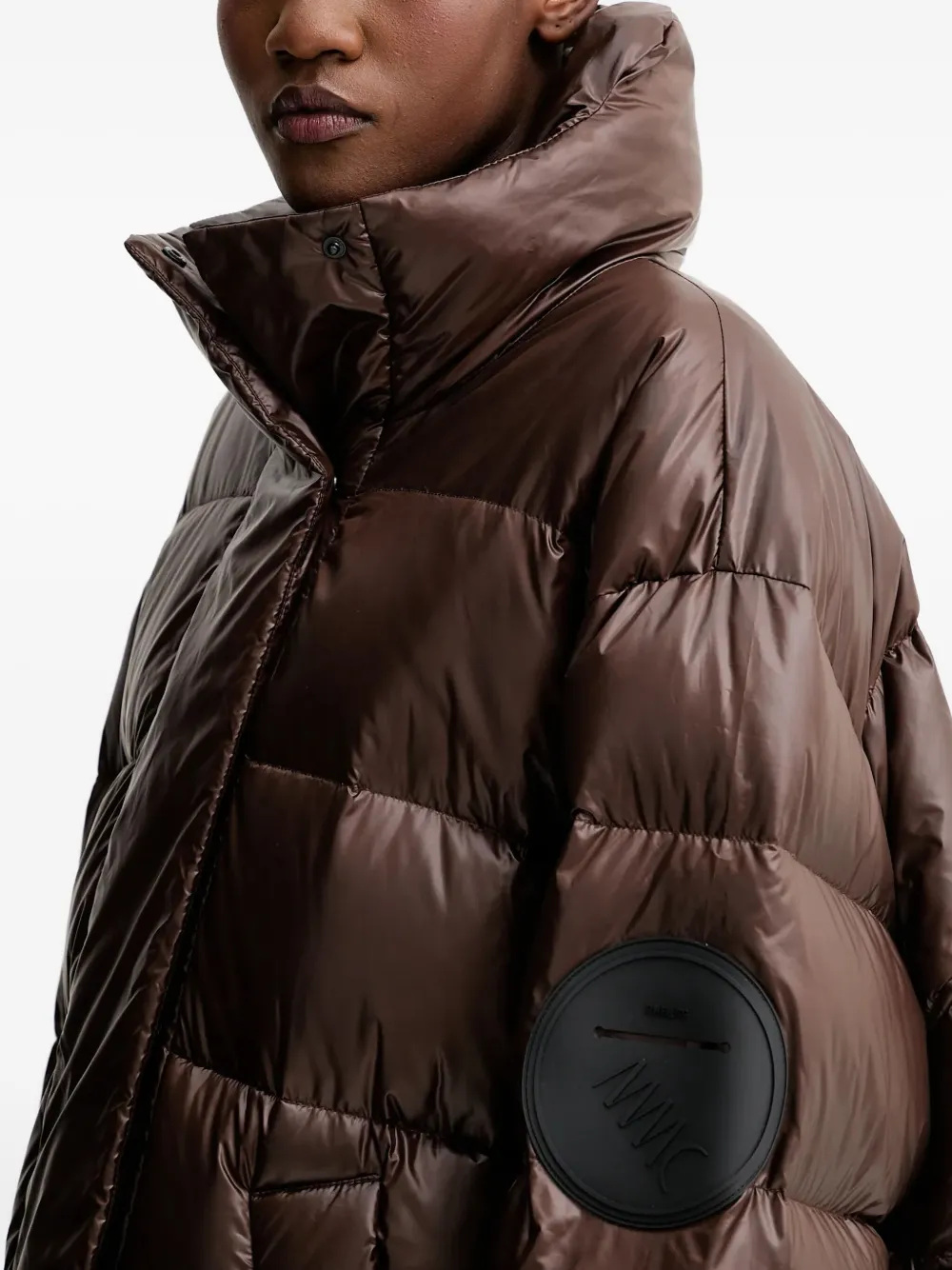 Mmc Studio Kare Puffer Coat In Brown