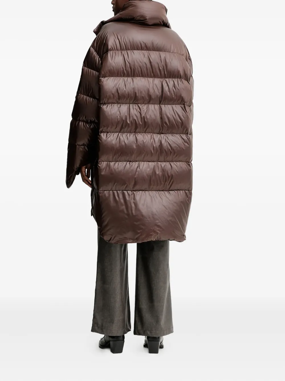 Mmc Studio Kare Puffer Coat In Brown