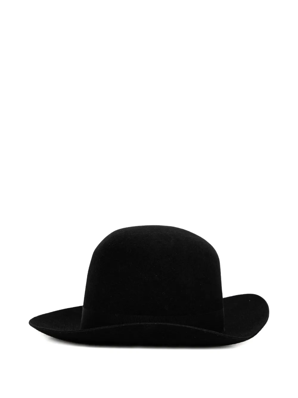 Emporio Armani logo-plaque fedora hat - Nero