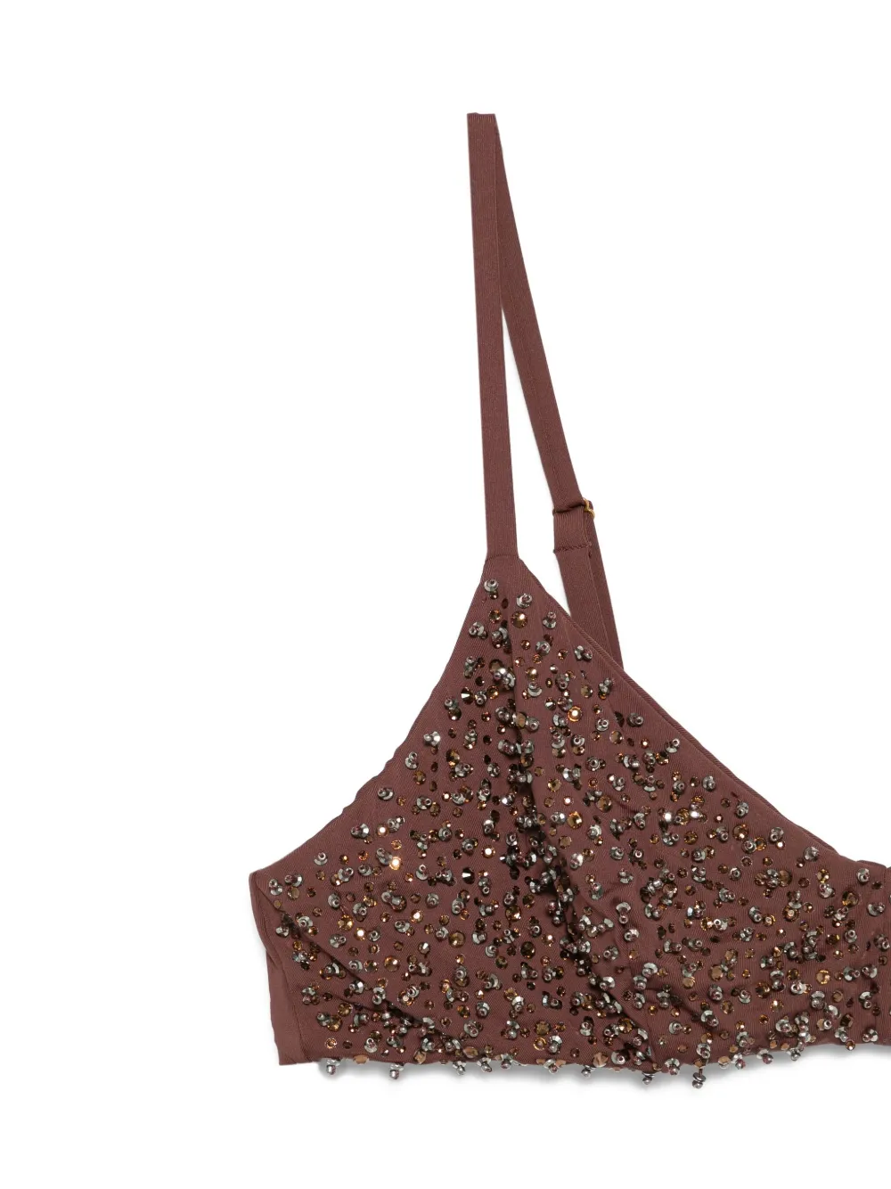 TWINSET Bikini verfraaid met pailletten Bruin