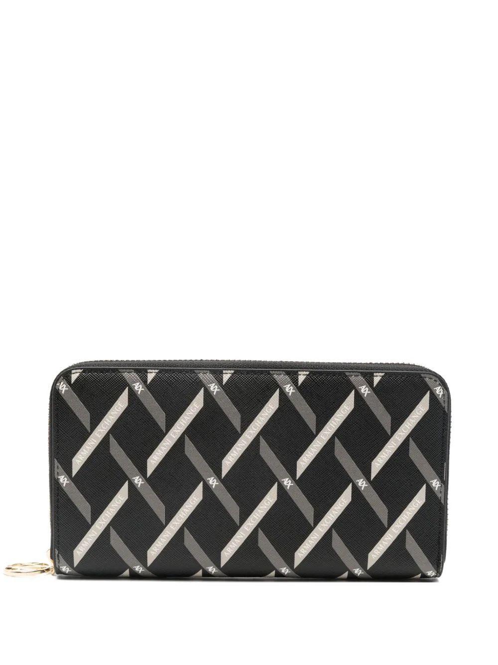Armani Exchange Logo-print Wallet In Black