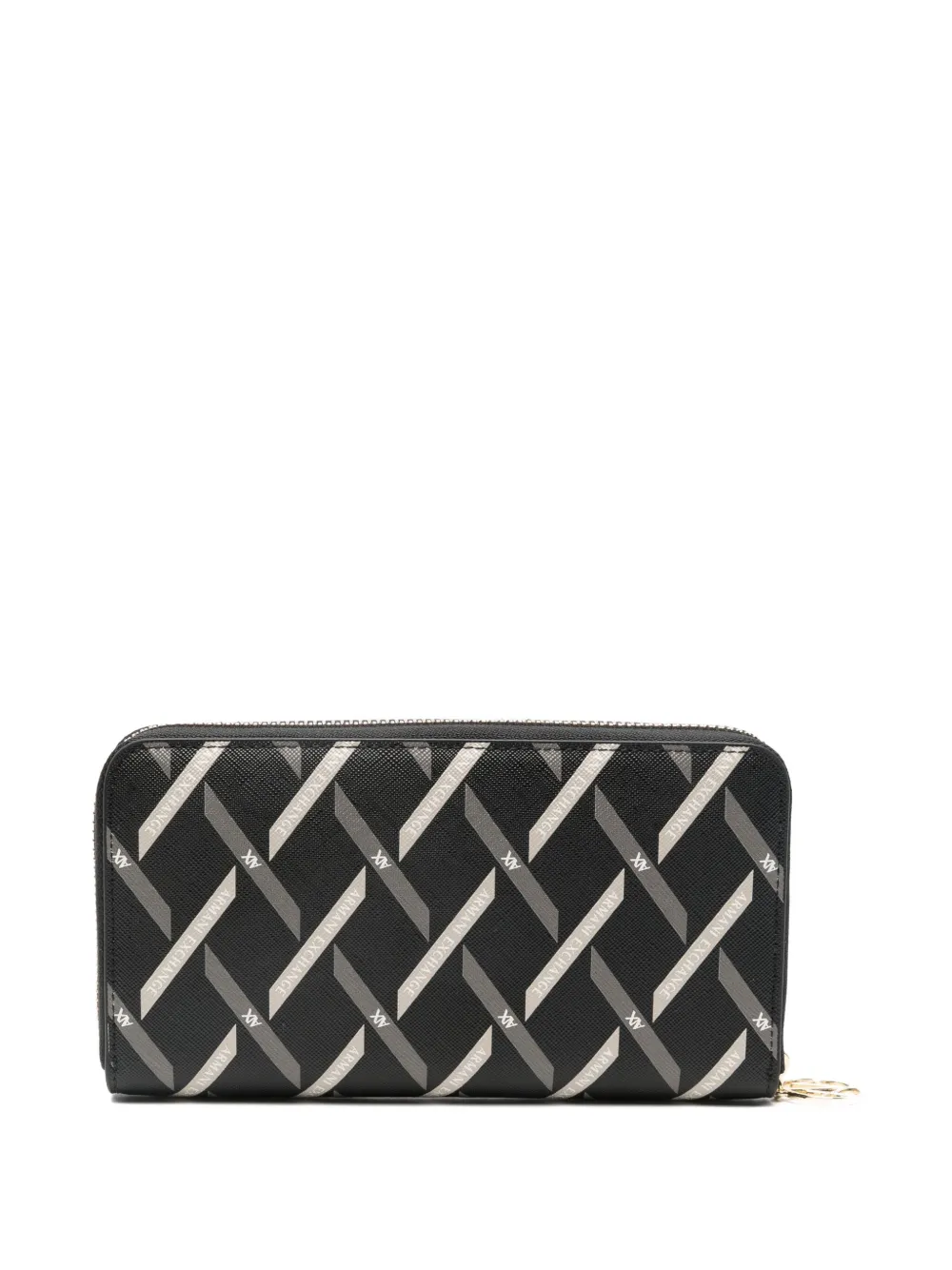 Armani Exchange Portemonnee met logoprint - Zwart