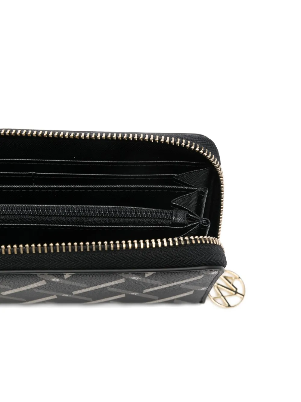 Armani Exchange Logo-print Wallet In Black
