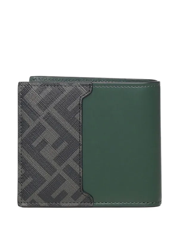 FENDI FF Squared Bifold Wallet | Green | FARFETCH FENDI FF Squared Bifold Wallet | Green | FARFETCH