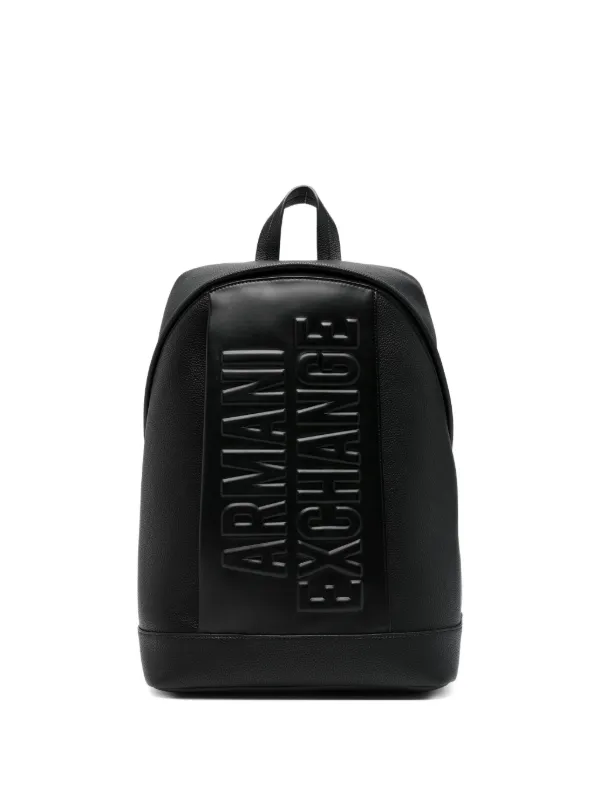 Armani Exchange ロゴエンボス バックパック | ブラック | FARFETCH JP