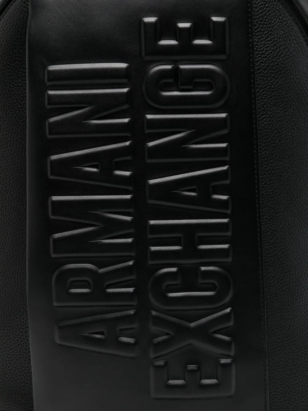 Armani Exchange Logo-embossed Backpack In Black