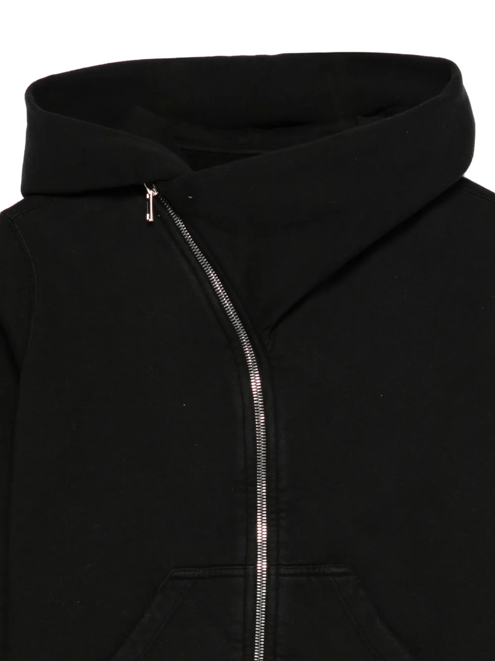 Rick Owens Kids Asymmetrische hoodie Zwart