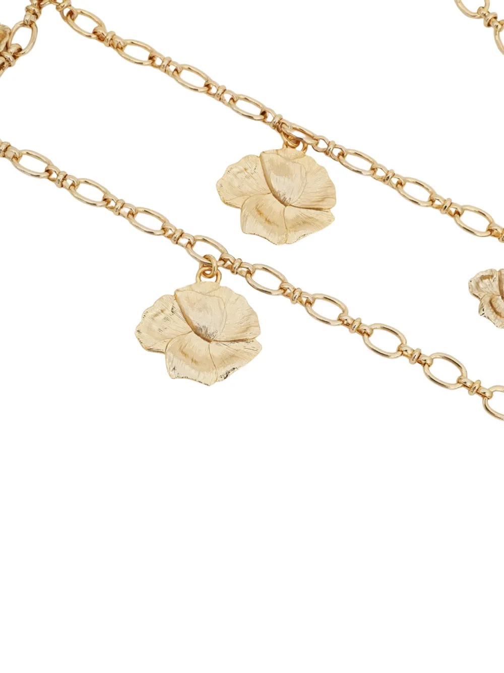 Zimmermann Radiate Flower-charm Chain Belt In Gold