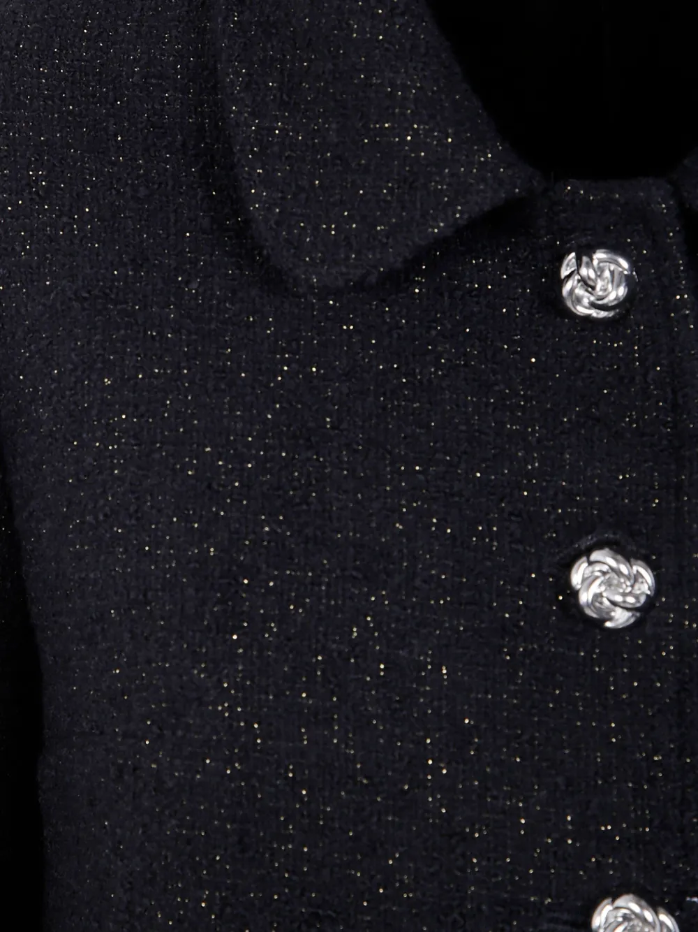 Tagliatore Textured Fabric Jacket With Long Sleeves And Pockets In Black