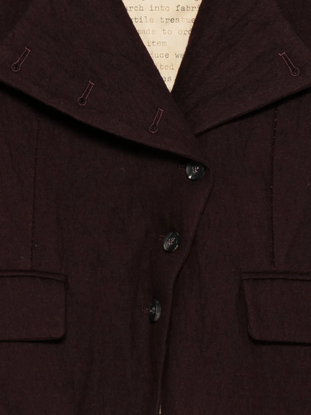 Masnada Strap-detail Raw-cut Blazer In Brown