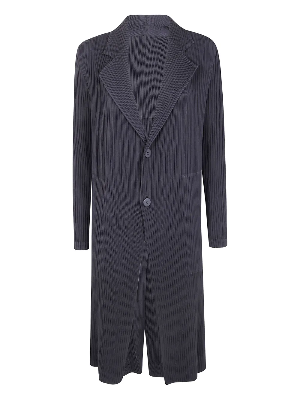 Issey Miyake abrigo Hatching Pleats | negro | Image 1