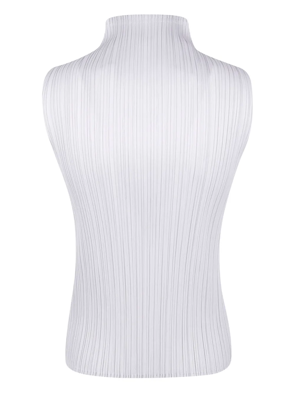 Pleats Please Issey Miyake Basics pleated funnel-neck top | Vests & Tank Tops | Image 2