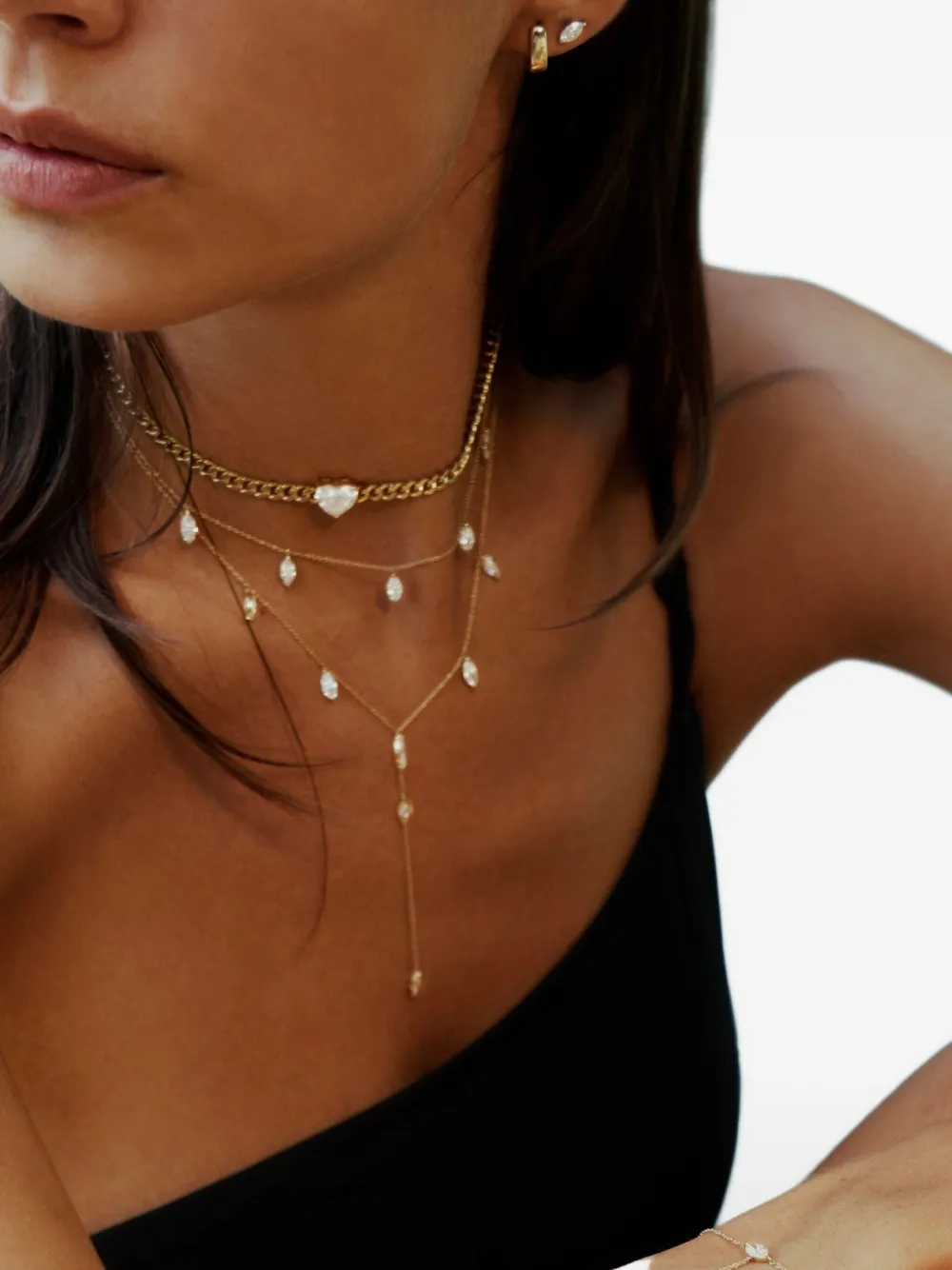 Loev 14k Recycled Yellow Gold Diamond Necklace In Brown