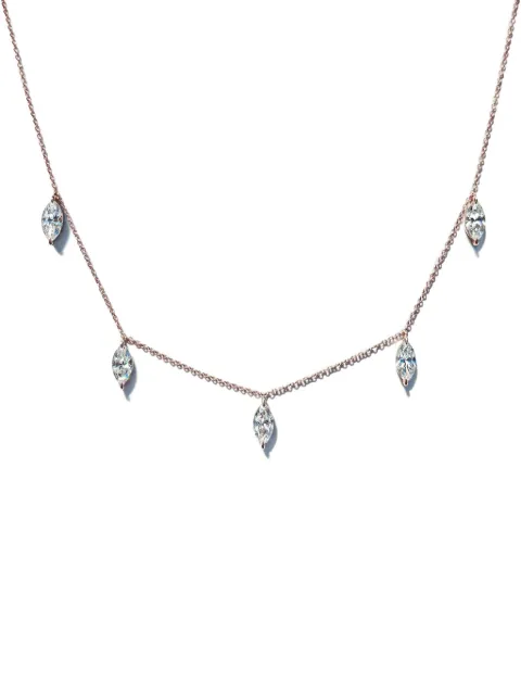 LOEV  14K recycled rose gold diamond necklace