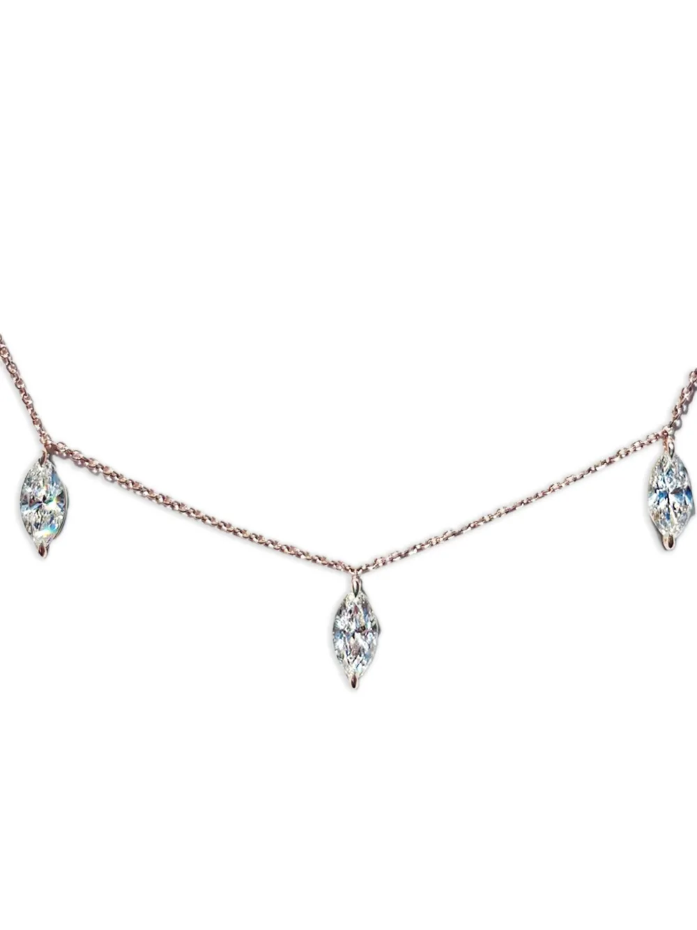 LOEV  14K recycled rose gold diamond necklace | Fine Jewelry | Image 2