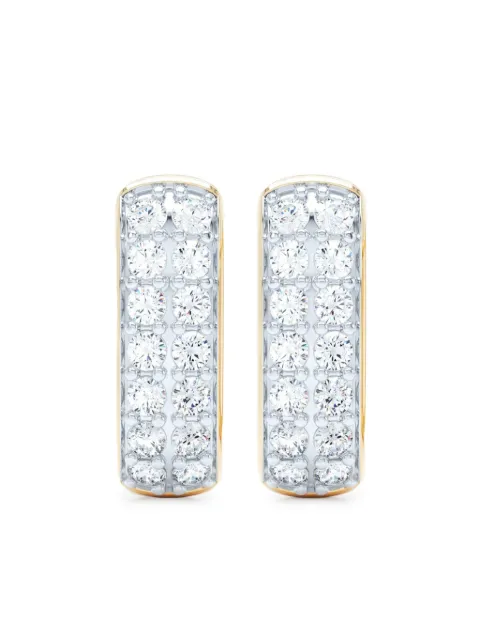 LOEV  aretes Allday Elongated en oro amarillo de 14kt con diamantes