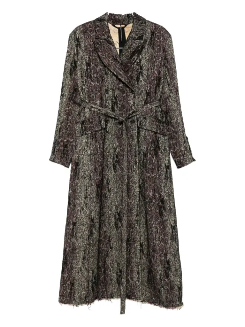 Masnada belted double-breasted coat