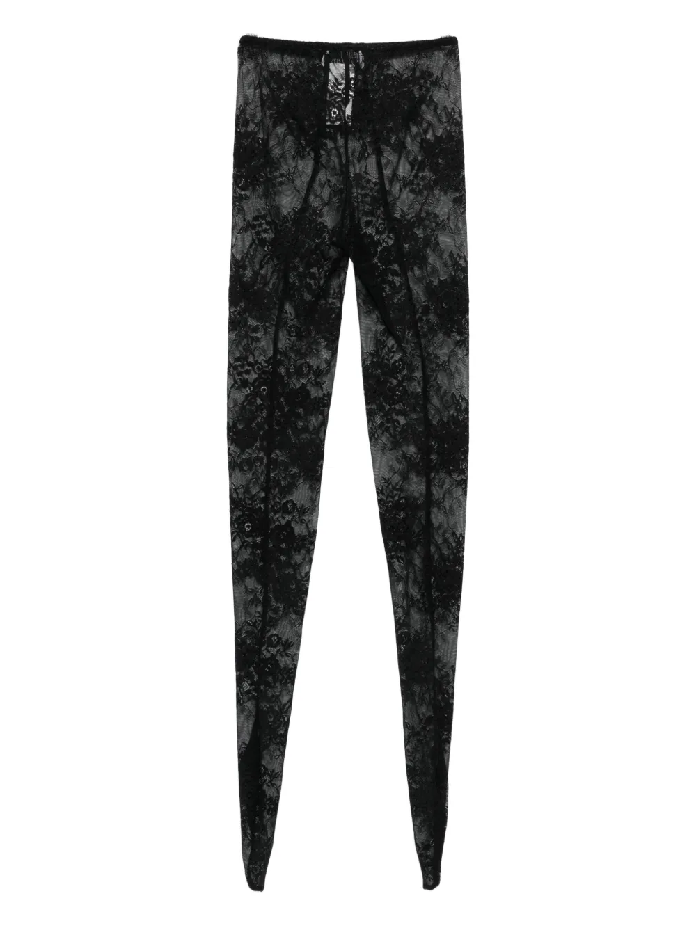 Giuseppe Di Morabito Skinny broek met kant - Zwart