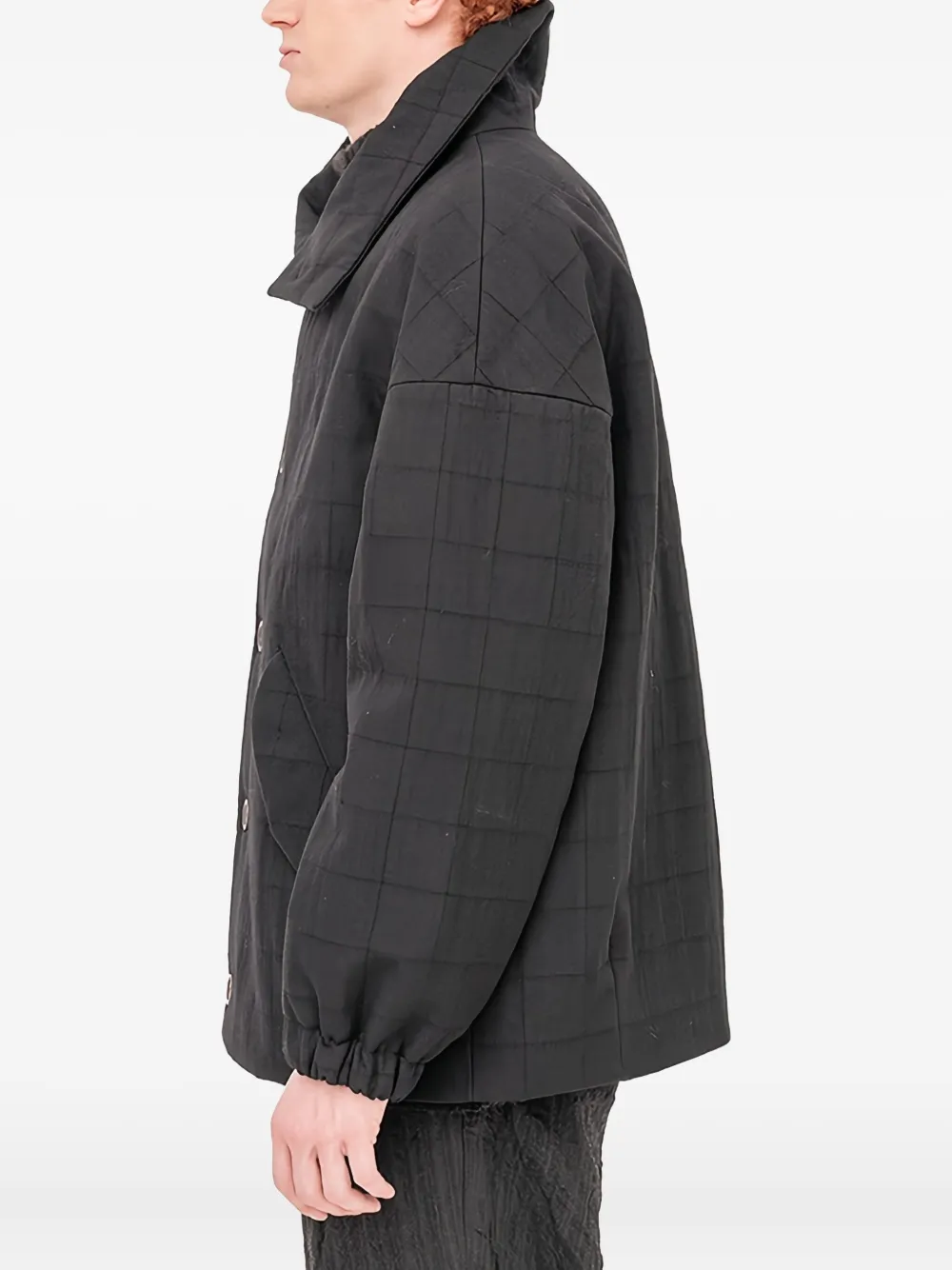 Forme D'expression Padded Bomber Jacket In Black