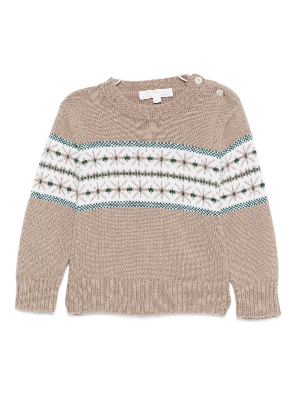 Mariella Ferrari intarsia-knit sweater | Neutrals | Image 1