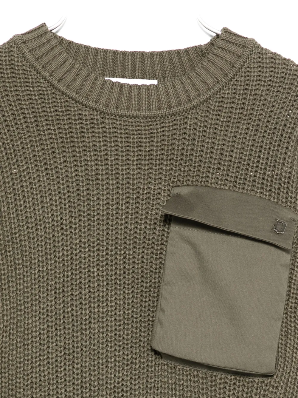 Dondup Drop-shoulder Sweater In Green