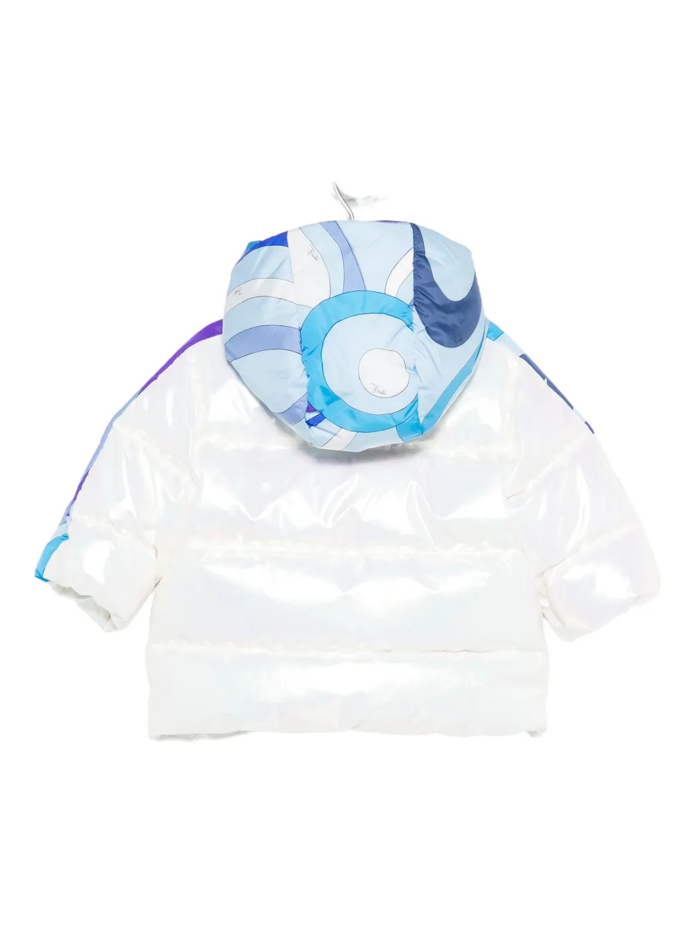 Pucci Junior Patterned-trim Jacket In White