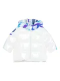 PUCCI Junior patterned-trim jacket - White