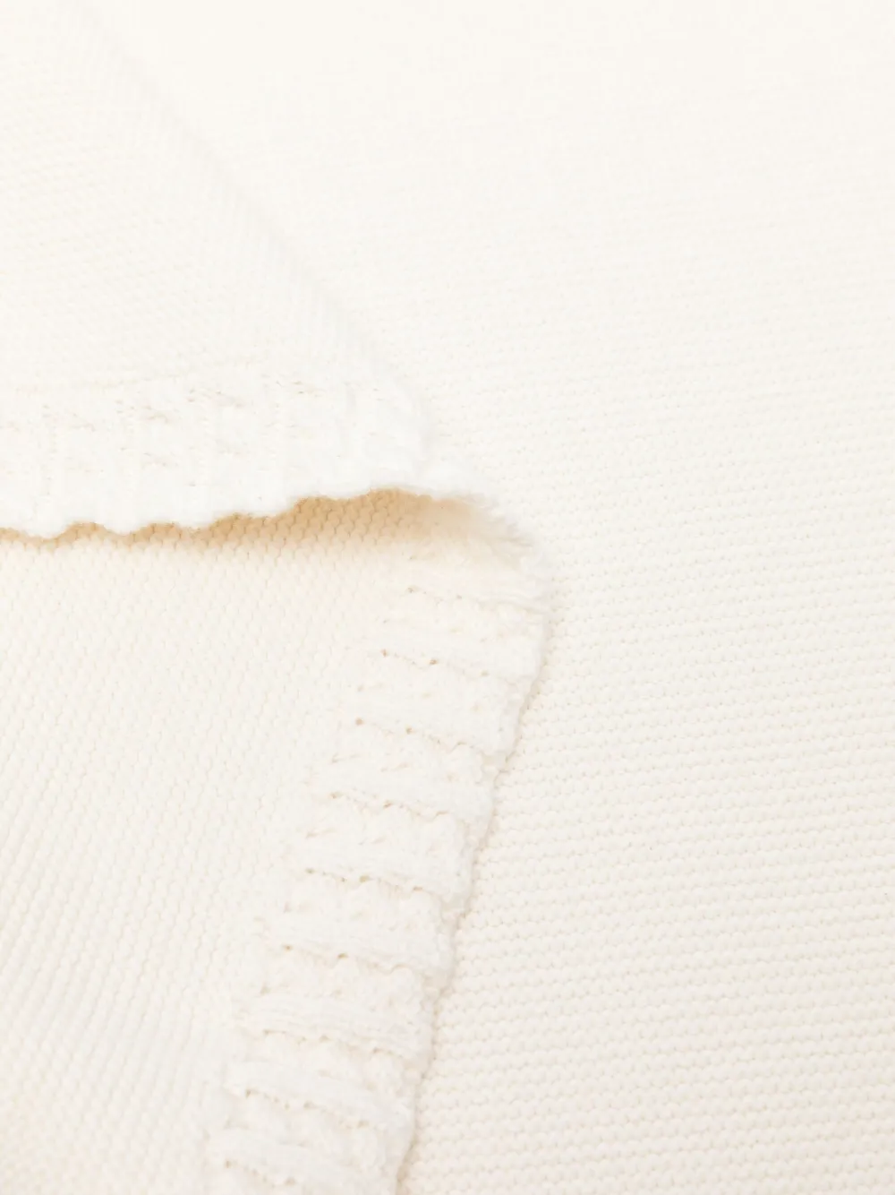 Emporio Armani Kids Deken met geborduurd logo Beige