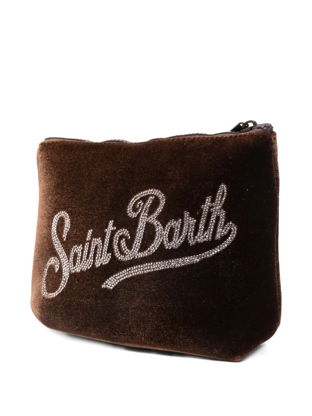 MC2 Saint Barth Kids logo-embellished zip pouch - Bruin