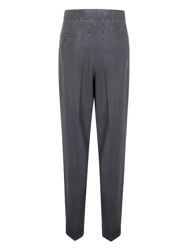 Maison Margiela スラックスパンツ ドローコード グレー 44 Maison Margiela ドローストリング パンツ | グレー | FARFETCH JP