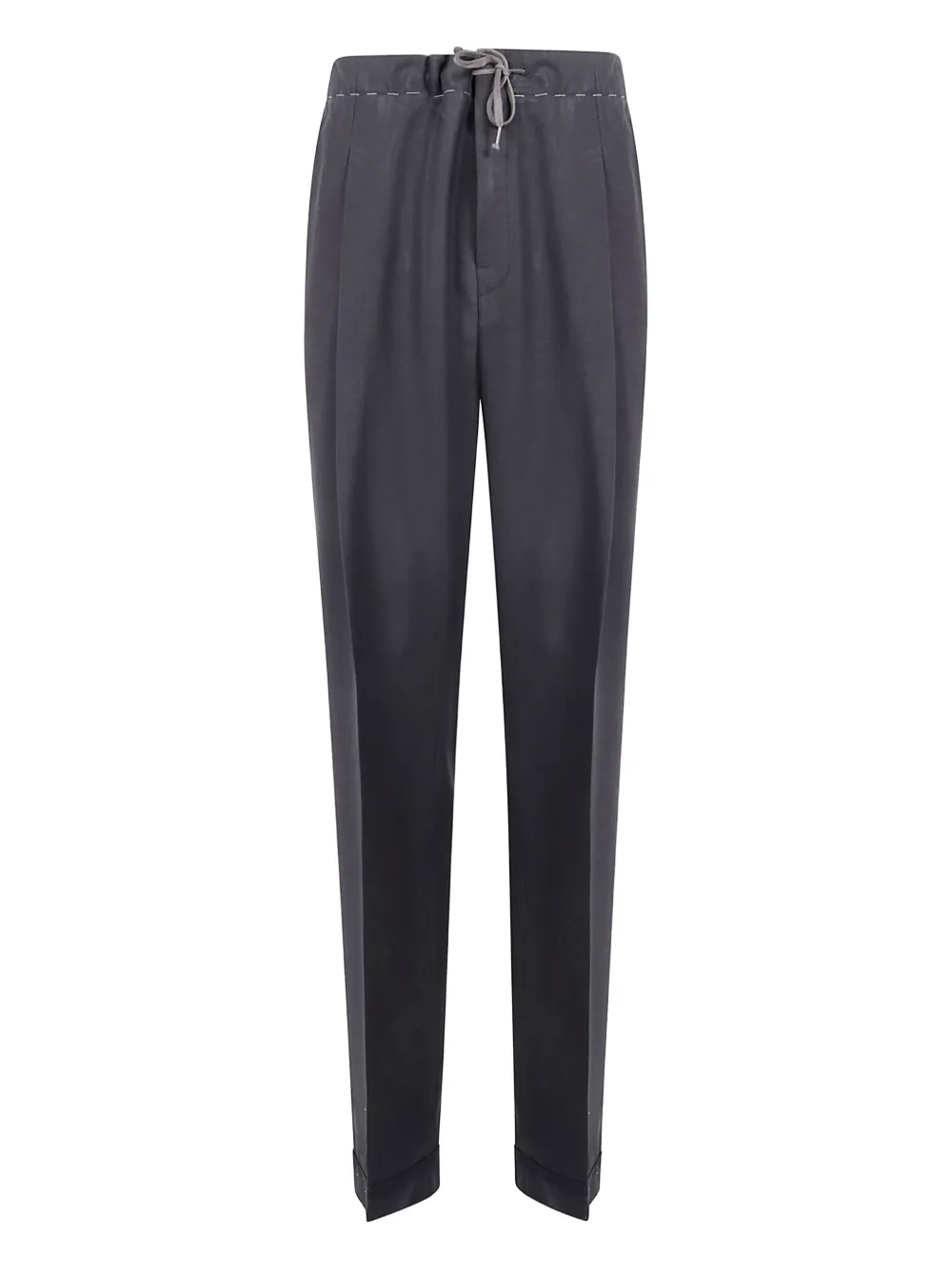 Maison Margiela drawstring pleated trousers | gris | Image 1