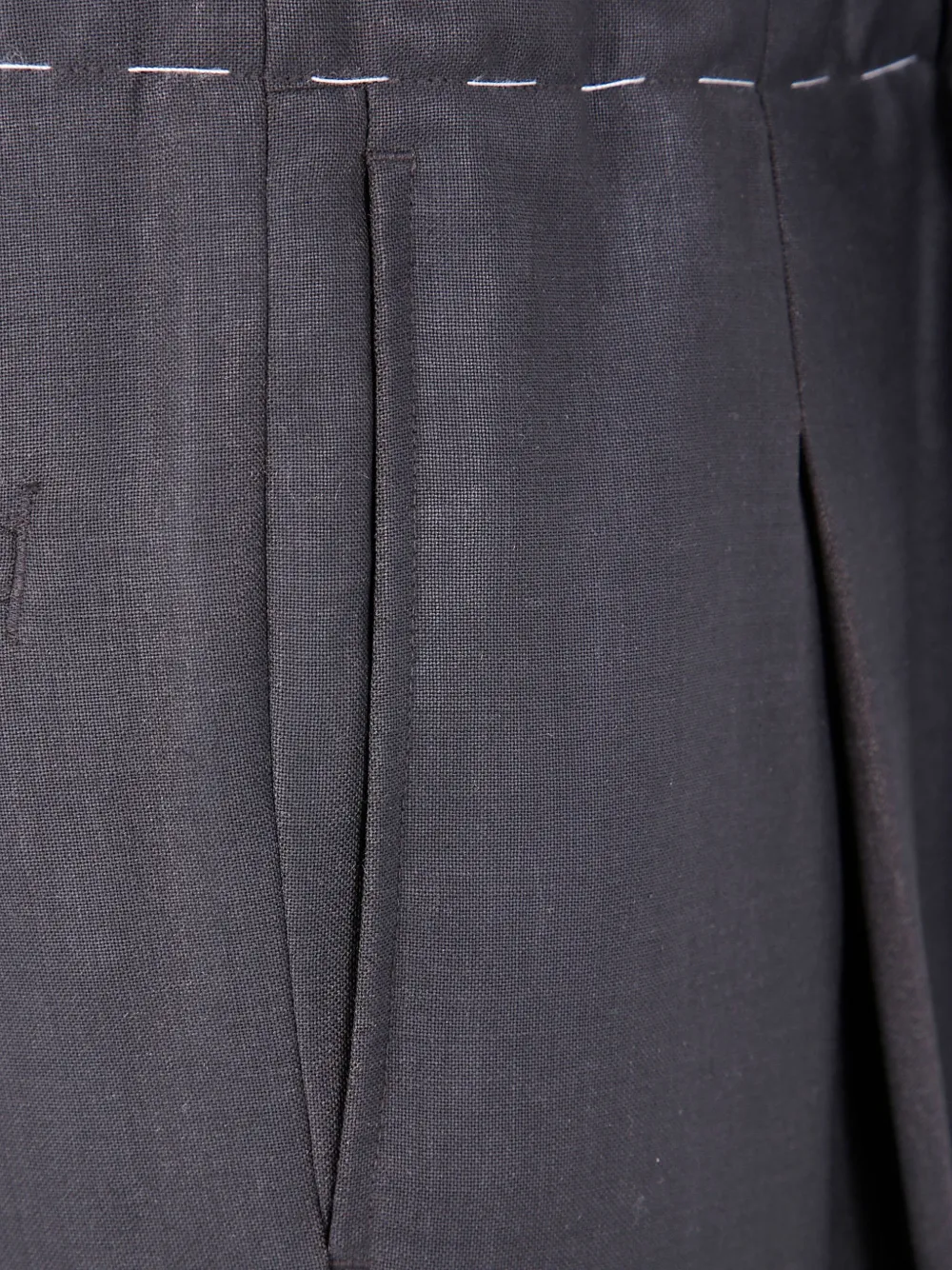 Maison Margiela Plooibroek met trekkoord Grijs