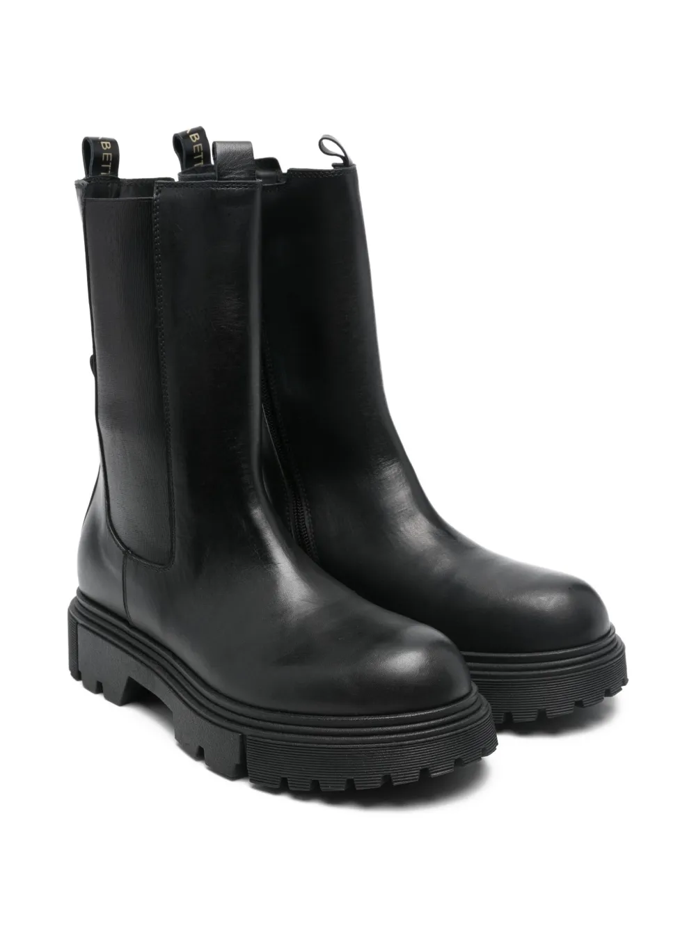 Elisabetta Franchi La Mia Bambina Leren laarzen Zwart