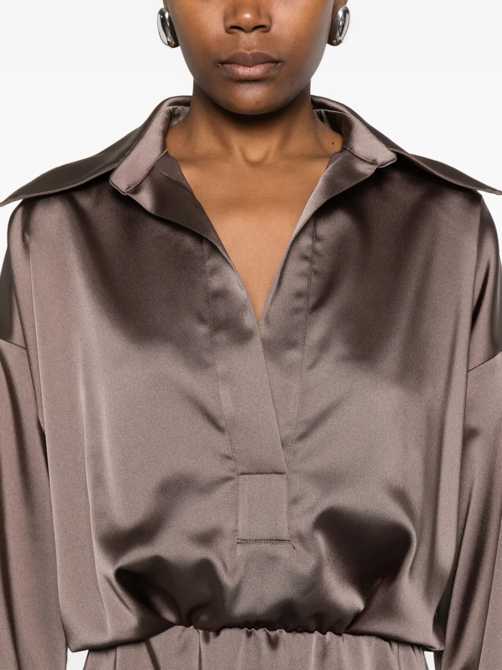 The M Uriele Dress In Brown