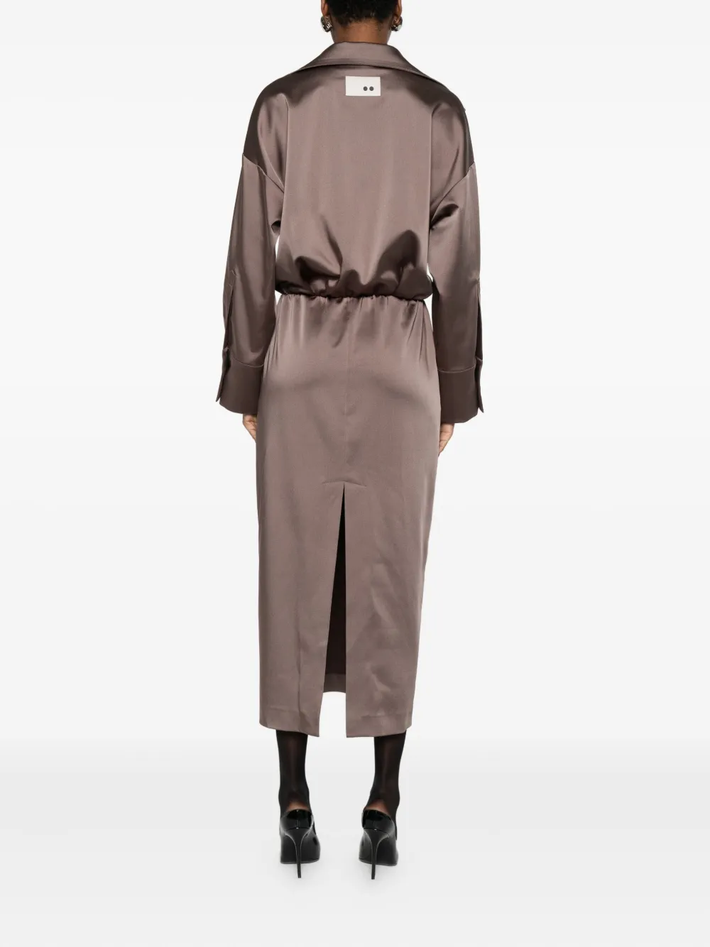 The M Uriele Dress In Brown
